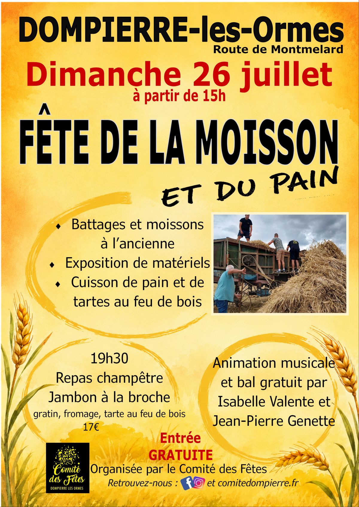 Fête de la Moisson et du Pain 2026